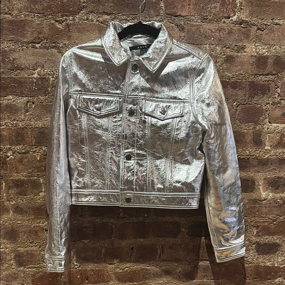 Ksubi Silver Metallic Women's Jacket